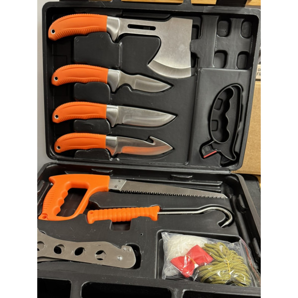 Set de Couteaux de Dépeçage Professionnel Spécial Chasse et Boucherie