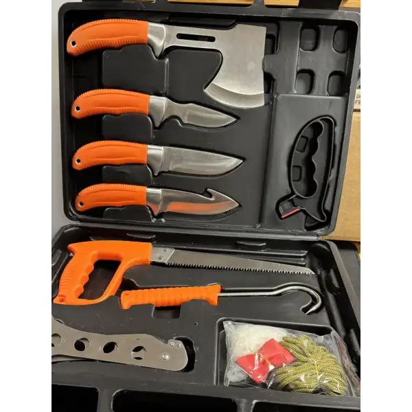 Set de Couteaux de Dépeçage Professionnel Spécial Chasse et Boucherie