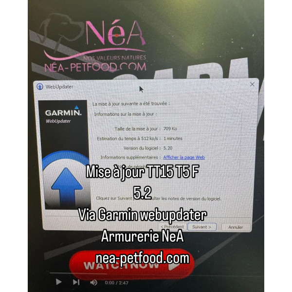 Mise a jour, Entretien GARMIN ALPHA 100 TT15 TT25