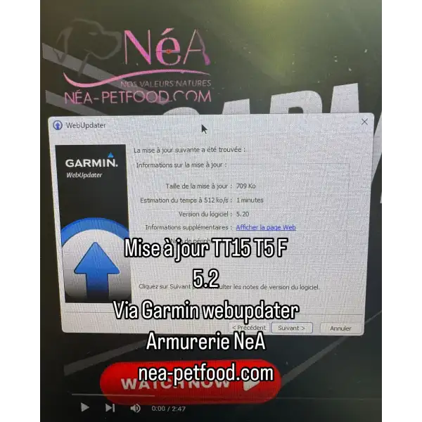 Mise a jour, Entretien GARMIN ALPHA 100 TT15 TT25