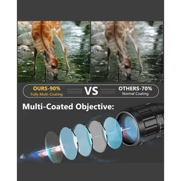 CVLIFE 6-24x50 AO Lunette de Tir pour la Chasse