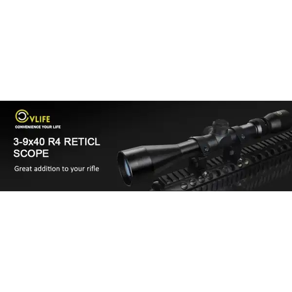CVLIFE 3-9x40 R4 Réticule Croix Lunette Liv Offerte