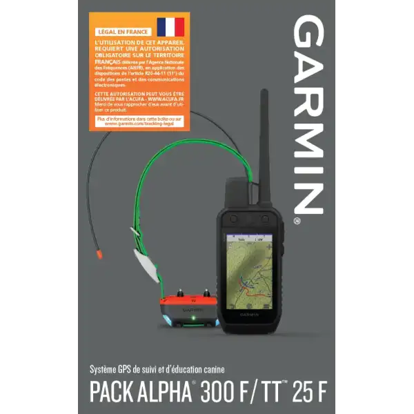 Alpha 300 TT25 GARMIN avec carte France détaillée LIV GRATIS