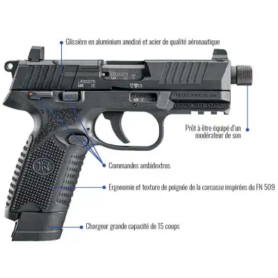 FN HERSTAL 502 Tactical BLACK – Livraison Offerte