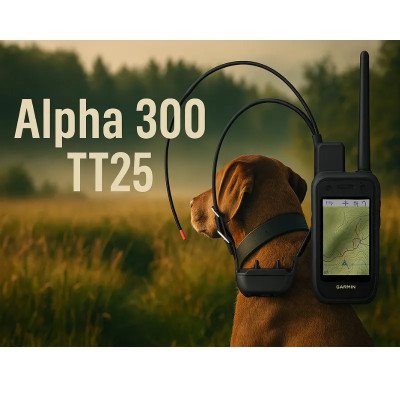 COLLIER GARMIN Alpha 300 avec carte France détaillée 1/25