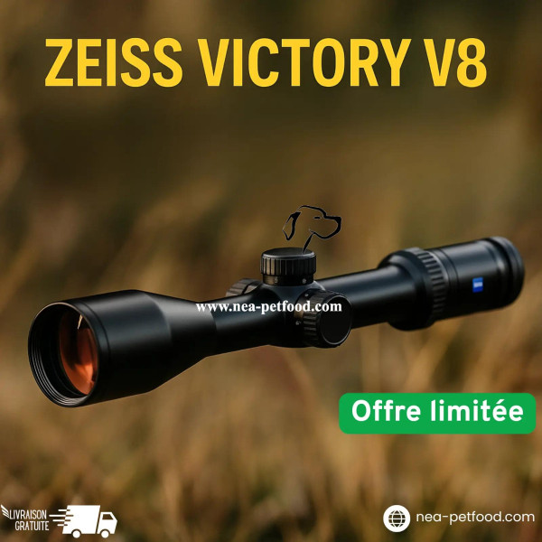 ZEISS VICTORY V8 2.8-20x56 - RÉTICULE LUMINEUX 60 - FIXATION RAIL