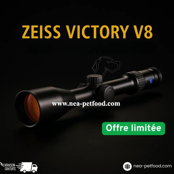 ZEISS VICTORY V8 2.8-20x56 - RÉTICULE LUMINEUX 60 - FIXATION RAIL