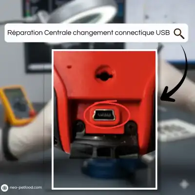 Réparation Centrale changement connectique USB