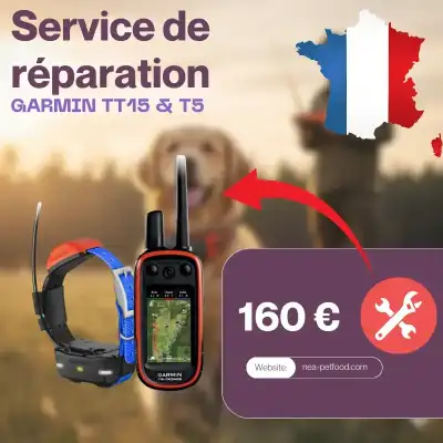 Service de réparation GARMIN TT15 & T5 – Collier GPS chien