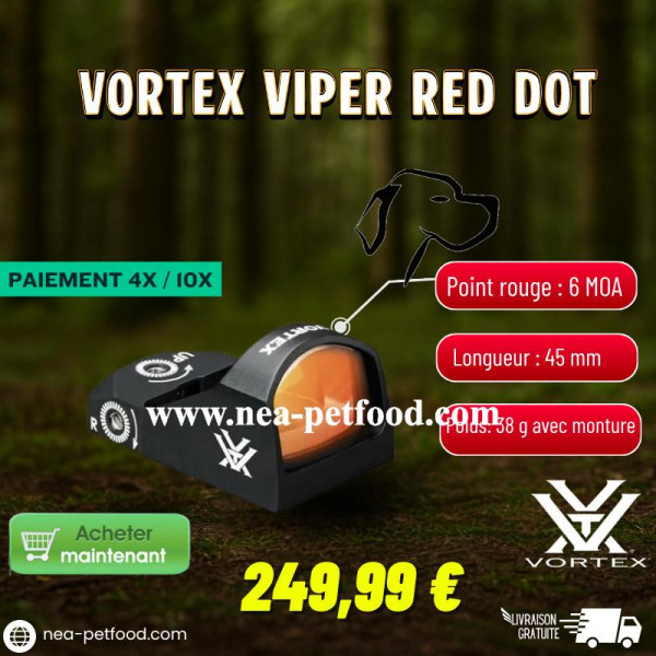 Viseur point rouge VORTEX VIPER RED DOT LIVRAISON OFFERTE