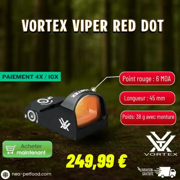 Viseur point rouge VORTEX VIPER RED DOT LIVRAISON OFFERTE
