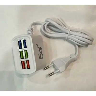 Chargeur avec prise murale 6 ports USB collier TT25