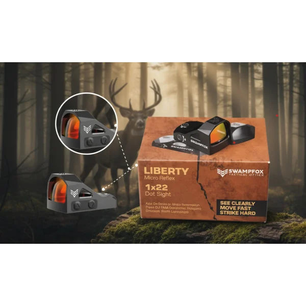 Viseur Point Rouge Liberty Swampfox 1x22 3MOA