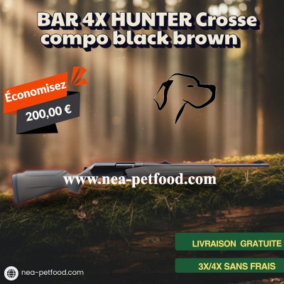 BAR 4X HUNTER Crosse compo black brown LIVRAISON OFFERTE