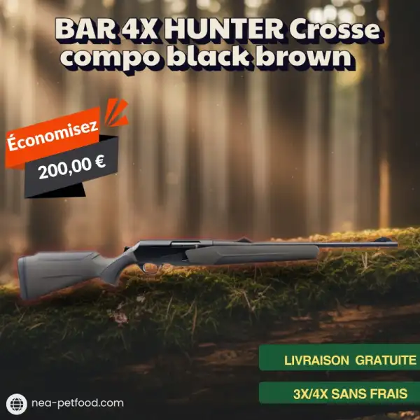 BAR 4X HUNTER Crosse compo black brown LIVRAISON OFFERTE