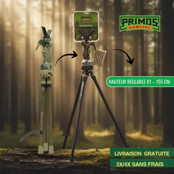 Trépied Primos Gen 3 Trigger Stick Modèle haut - 61 à 155 cm