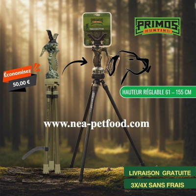 Trépied Primos Gen 3 Trigger Stick Modèle haut - 61 à 155 cm