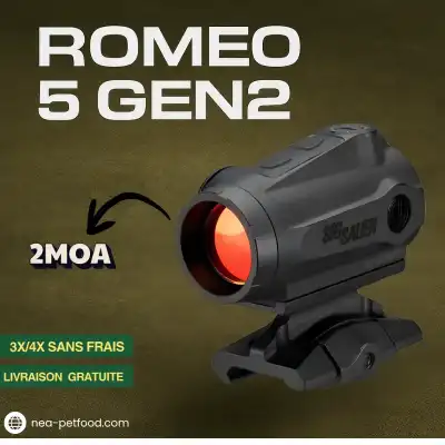 Viseur point rouge Romeo 5 GEN2 2MOA SIG SAUER