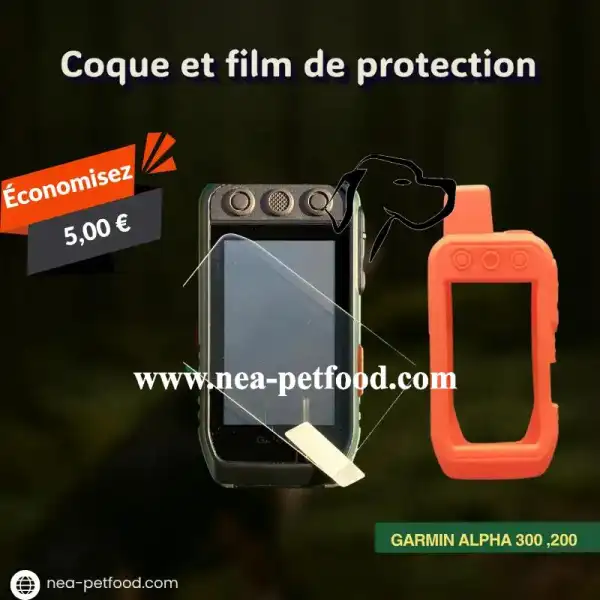 Coque et film de protection GARMIN Alpha 300 200