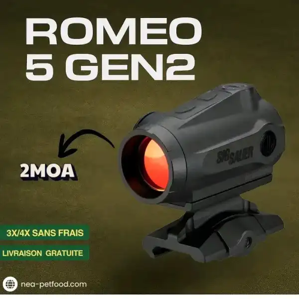 SIG SAUER ROMEO 5 GEN2 2 MOA – VISEUR POINT ROUGE ULTRA COMPACT