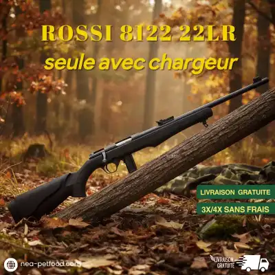 ROSSI 8122 22LR seule avec chargeur, lunette 3-9x40 HD et la LIVRAISON GRATUITE
