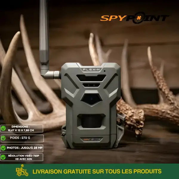 Caméra Chasse Spypoint Flex M Cellulaire 28 MP