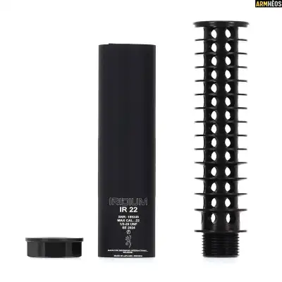 Modérateur de son IRIDIUM IR.22 – Filetage 1/2x28UNF Modérateur de son IRIDIUM IR.22 – Filetage 1/2x28UNF