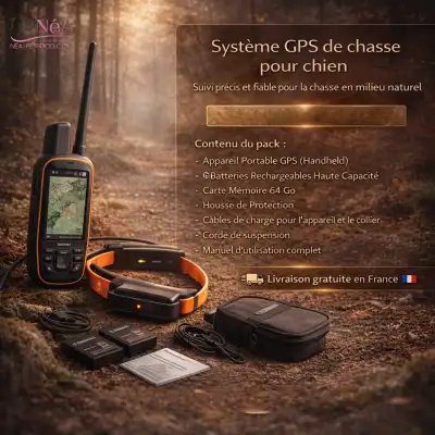Centrale & Collier GPS / 4G VHF Eseek Étanche pour Chien de Chasse – Suivi en Temps Réel + Entraînement Sécurisé