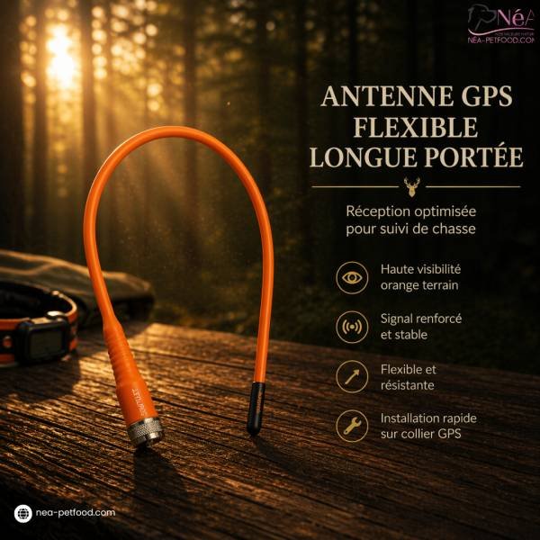 Antenne souple orange