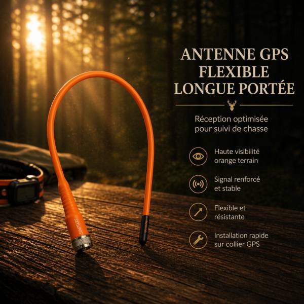 Antenne souple orange