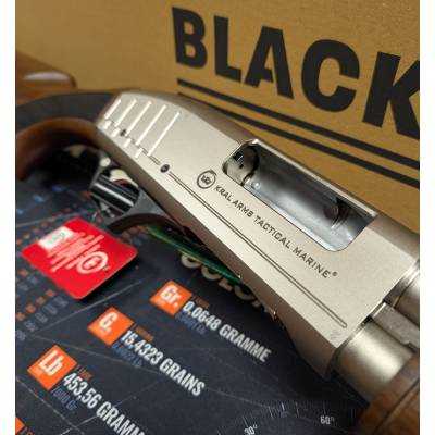 Fusil à pompe Blackstorm by Kral Tactical Marine rayures droites - 12/76