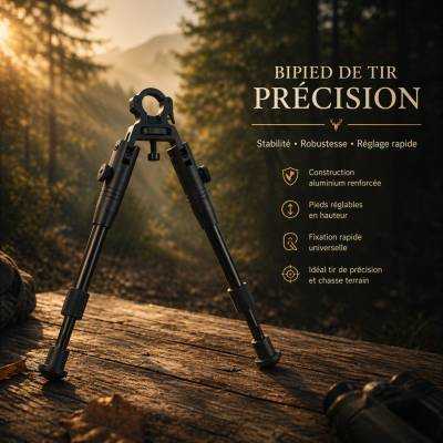 BIPIED REGLABLE STABIPOD FIXATION SUR CANON