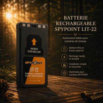 BATTERIE LIT-22  pour camera SPYPOINT FLEX LIVRAISON GRATUITE