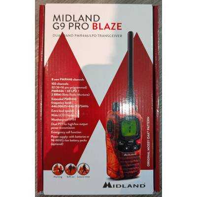 MIDLAND G9 PRO ORANGE version export 5W boosté avec oreillette MIDLAND G9 PRO ORANGE version export 5W boosté avec oreillette