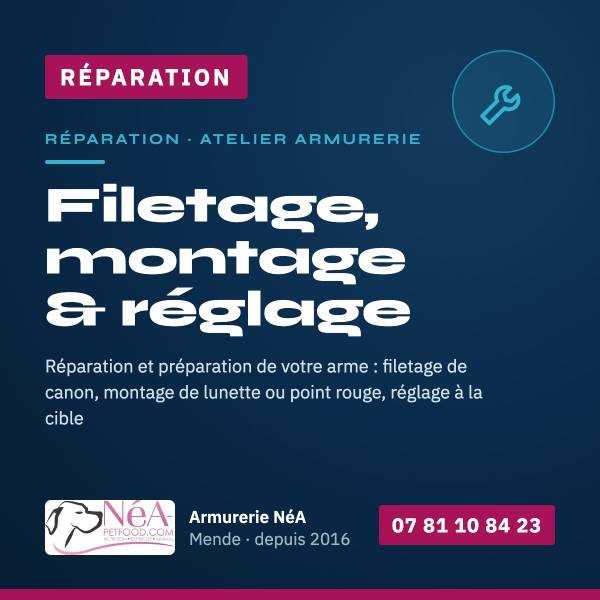 Filetage / Montage / Réglage