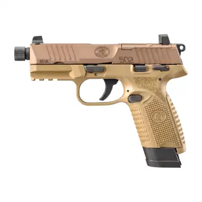 FN Herstal 502 Tactical FDE, pistolet Optics Ready .22 LR