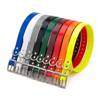 Sangle de collier fluo TPU 60 cm x 25 mm pour Garmin TT15, T5, TT10 et DC50