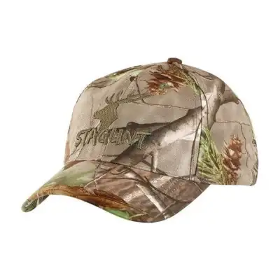 Casquette Stagunt Camoo Cap Green Camo, camouflage Real Tree, 100 % polyester