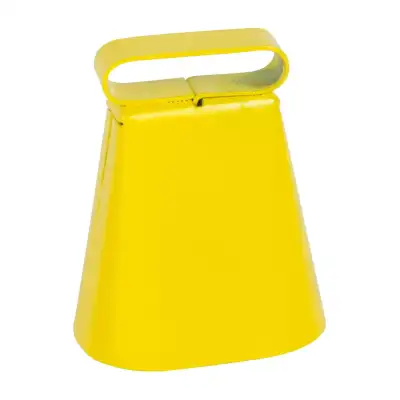 Sonnaillons jaunes pour chien de chasse, tailles 1, 2 et 3 (hauteurs 45, 55 et 65 mm)