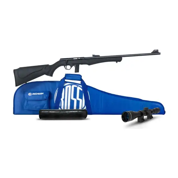 Carabine Rossi 8122 .22 LR (catégorie C) + lunette 4x32 + modérateur + 1 chargeur + fourreau