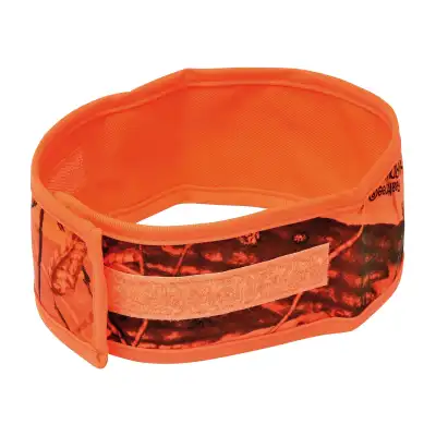 Brassard orange fluo camouflage 100 % polyester pour la chasse
