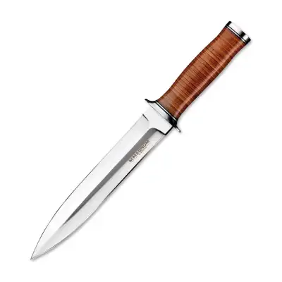 Poignard Böker Magnum Classic Dagger (02LG141), lame fixe de 21 cm en 440A, étui cuir