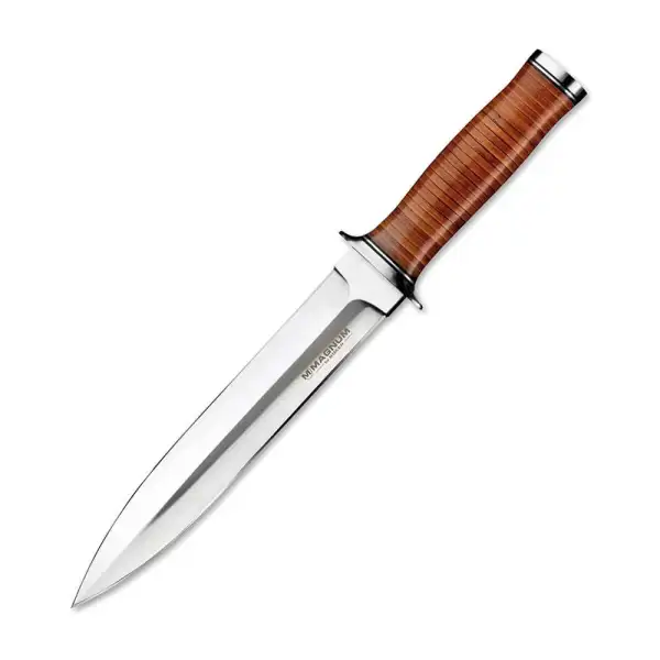 Poignard Böker Magnum Classic Dagger (02LG141), lame fixe de 21 cm en 440A, étui cuir
