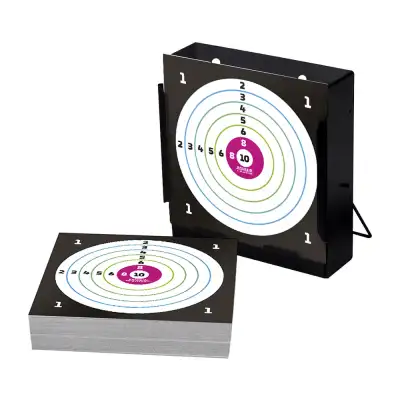 Porte-cible 14 x 14 cm pour le tir de loisir, au sol ou en hauteur