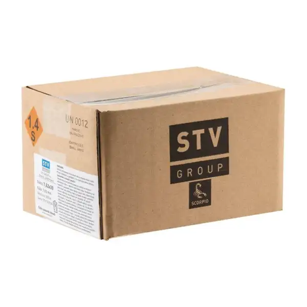 Munitions STV Scorpio 7.62x54R FMJ Berdan, boîte de 300, catégorie C
