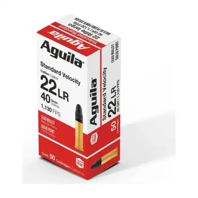 Aguila 22 LR Standard Velocity 40 gr : balle plomb à 1130 fps