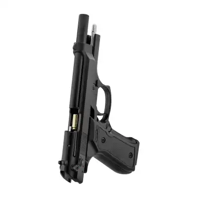 Pistolet d'alarme Kimar 92 auto C9mm PA (réplique Beretta 92), pack avec 1 boîte de cartouches à blanc