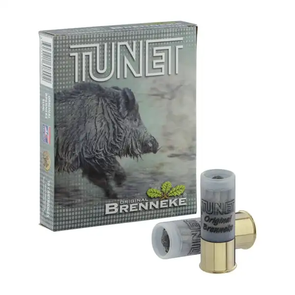 Tunet Brenneke calibre 12 : balles 12/67, boîte de 10