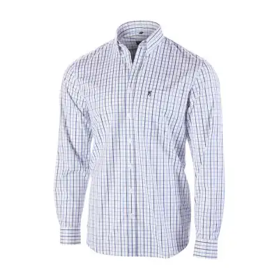 Chemise James Browning à carreaux, 100 % coton