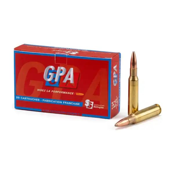 Munitions Sologne GPA .30-06 Springfield 180 gr sans plomb, boîte de 20